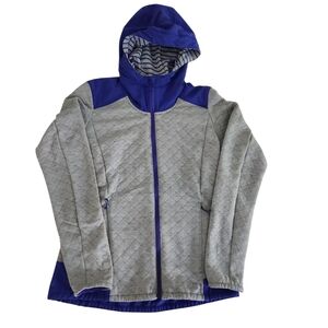 SALOMON Women's Elevate FZ Midlayer gray and purple (or blue) size small